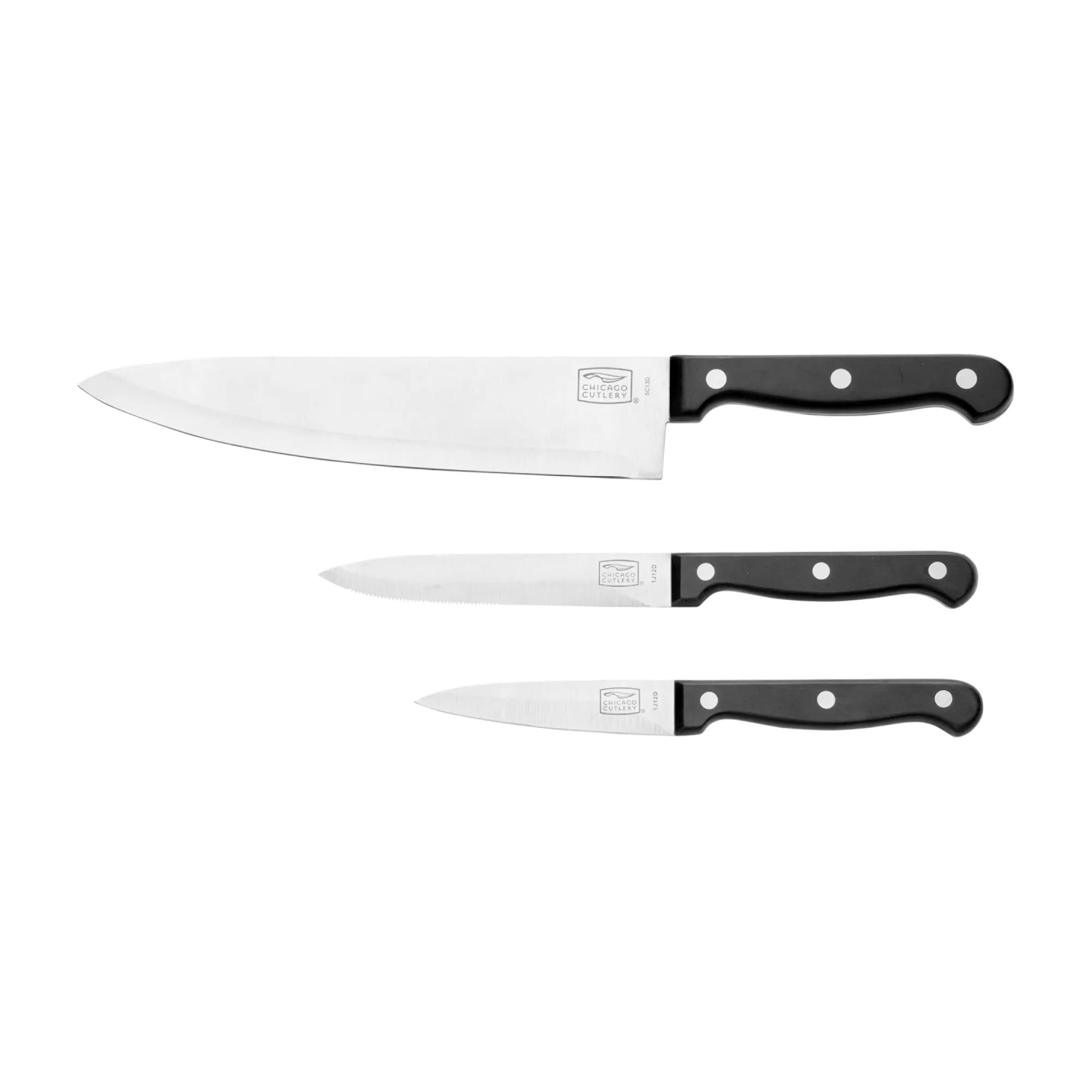 Chicago Cutlery Essentials 3-Piece Kitchen Chef Knife Set