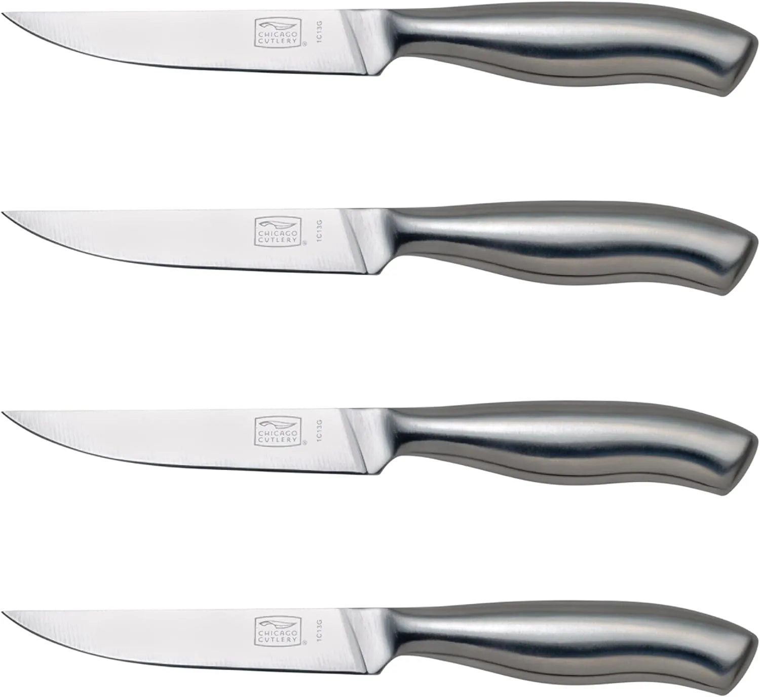 Chicago Cutlery Insignia Steel 4-Piece Steak Knives, 4.5" Stainless Steel Blades