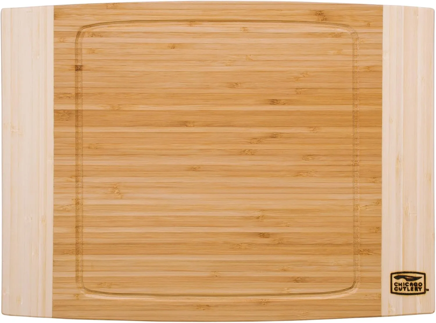 Chicago Cutlery Woodworks 12x16 inch Large Bamboo Cutting Board With Juice Groove, 0.75 in Thick,